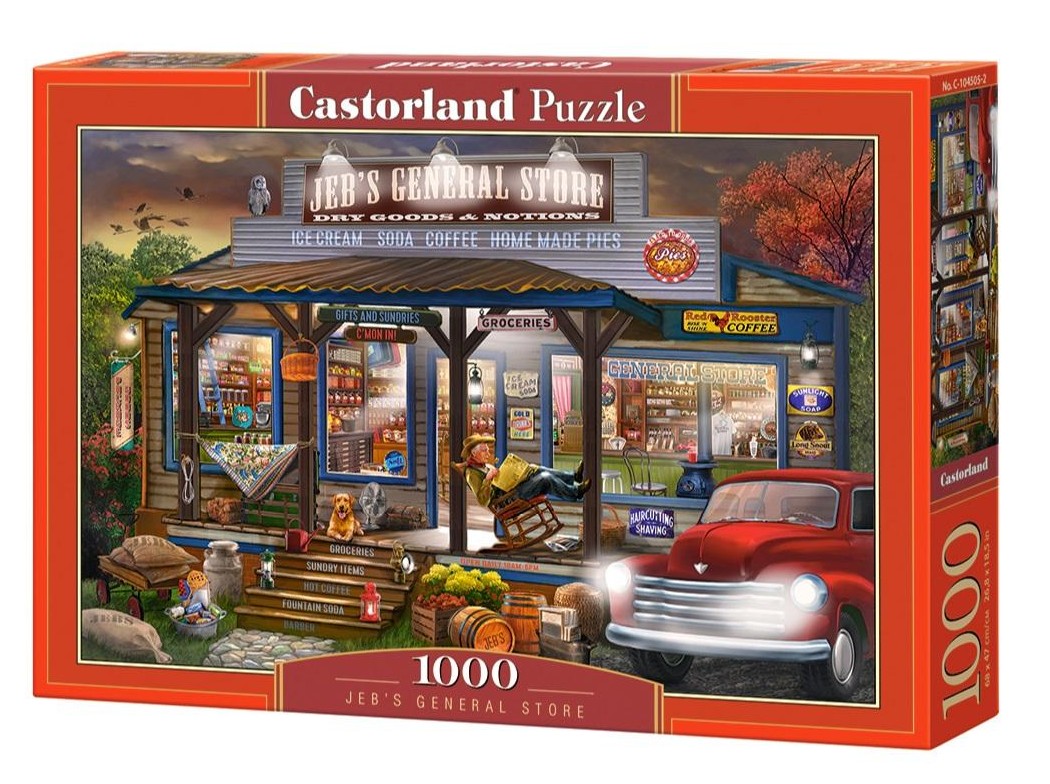 Puzzle Castorland din 1000 de piese - Magazinul general al lui Jeb