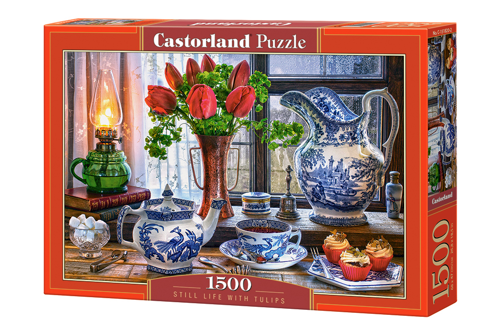 Puzzle Castorland din 1500 de piese - Natura statica cu lalele