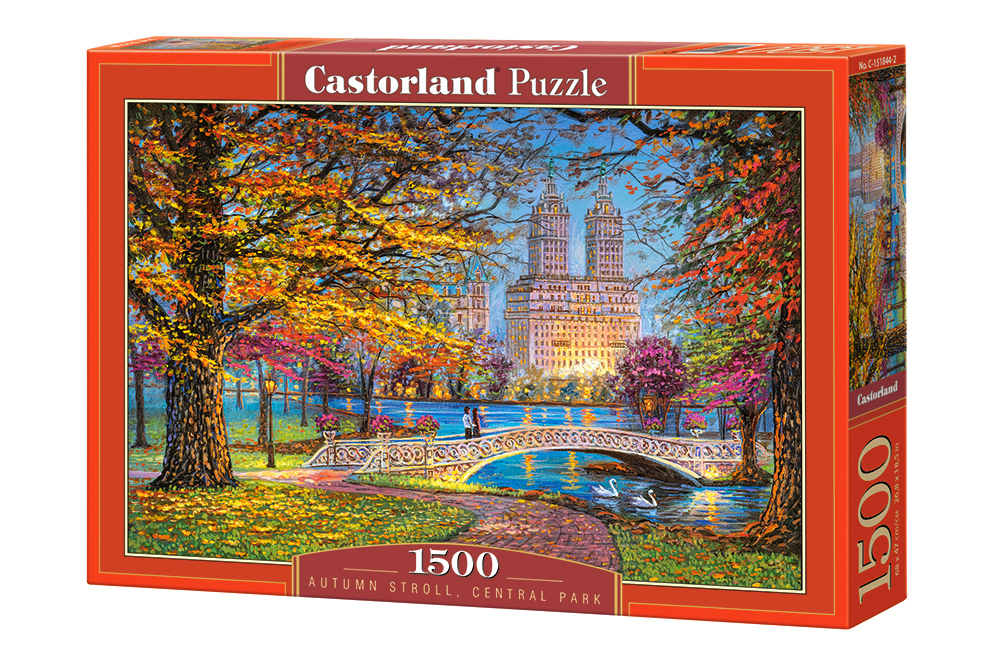 Puzzle Castorland din 1500 de piese - Plimbare toamna, Central Park