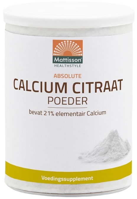 Calcium Citrate Powder, 125 g, Mattisson Healthstyle