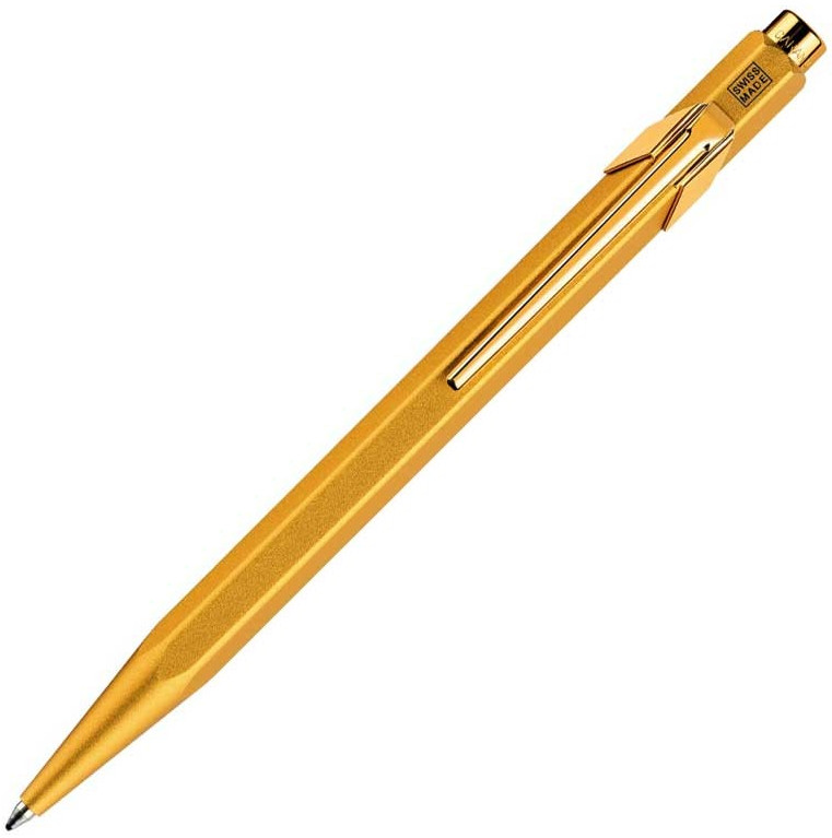Pix automat Caran d'Ache 849 Special Edition Collection Gold Bar – Albastru