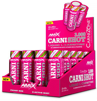 CarniShot 3000, mango, 20 shoturi x 60 ml, Amix