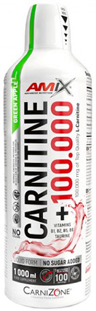 Carnitine 100.000, cireșe și zmeură, 1000 ml, Amix