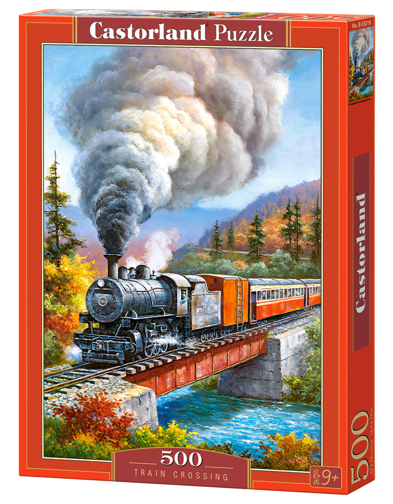 Puzzle Castorland din 500 de piese - Trecerea trenului