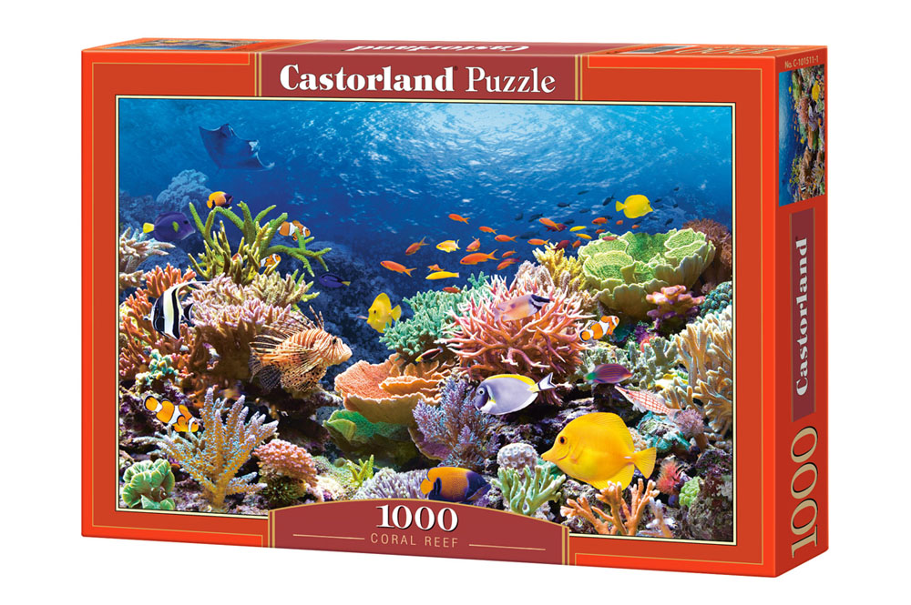 Puzzle Castorland din 1000 de piese - Coral si pesti