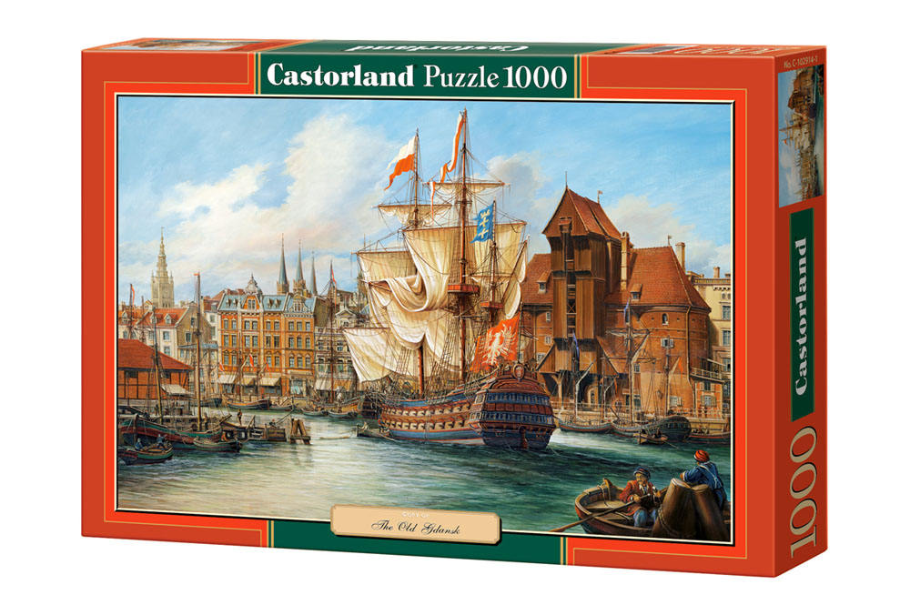 Puzzle Castorland din 1000 de piese - Vechiul Gdanski, Polonia