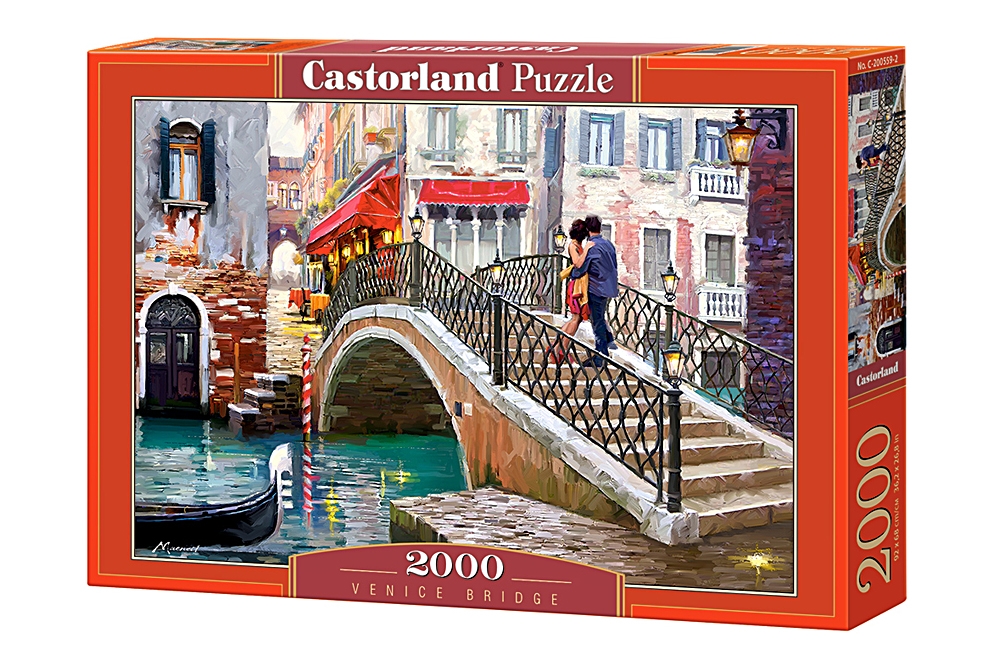 Puzzle Castorland din 2000 de piese - Pod in Venetia