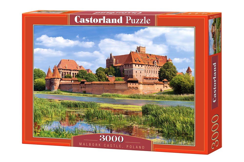 Puzzle Castorland din 3000 de piese - Castelul Malbork in Polonia