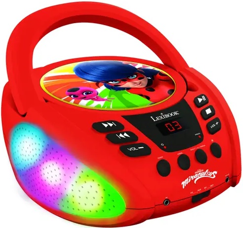 CD player Lexibook - Miraculous, roşu