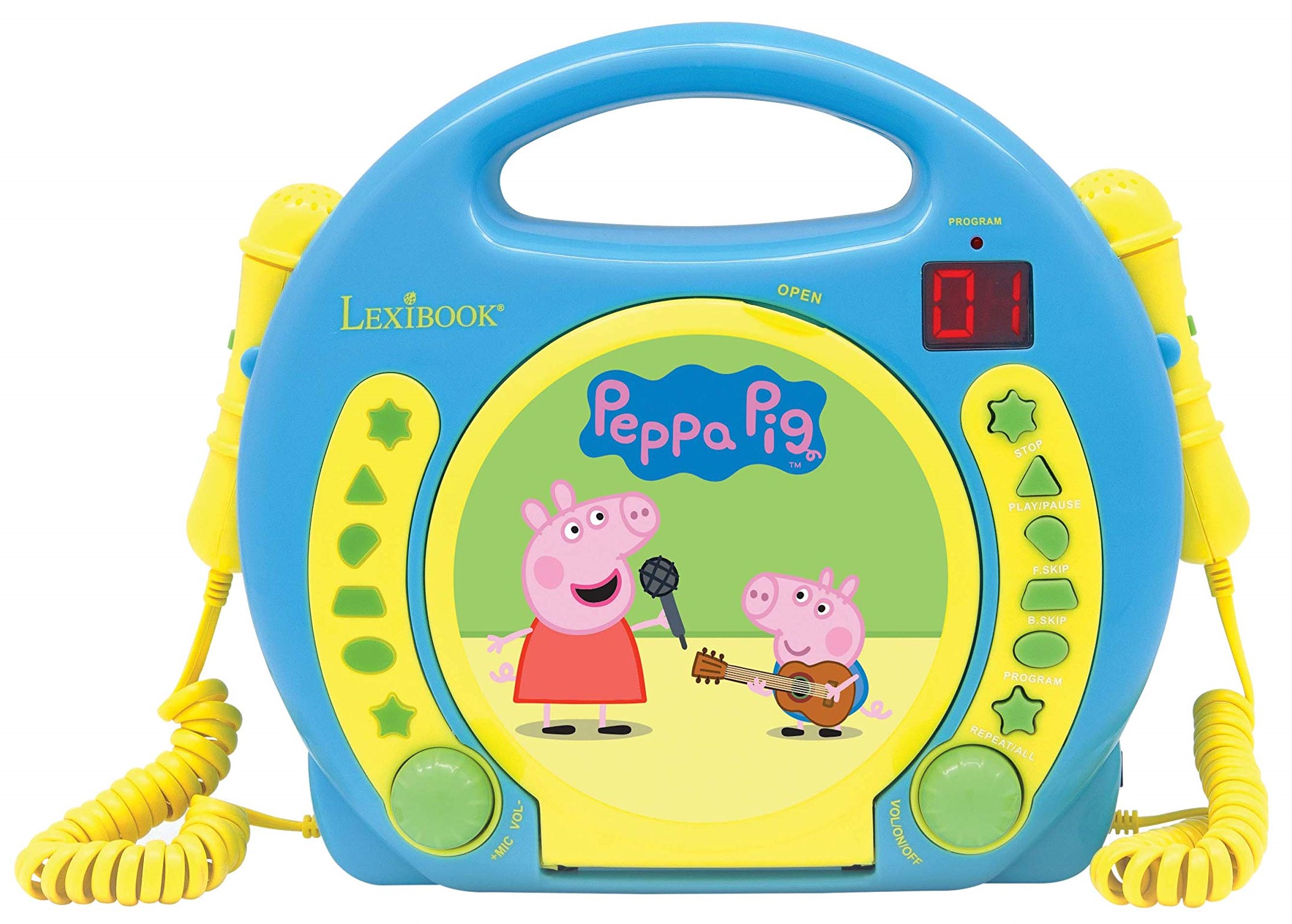 CD player Lexibook - Peppa Pig RCDK100PP, albastru /galben