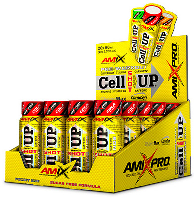 CellUp Shot Box, energie, 20 shoturi x 60 ml, Amix