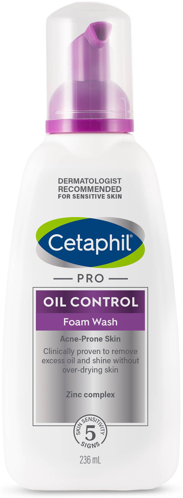 Cetaphil Pro Oil Control Spumă de curățare pentru față, 236 ml