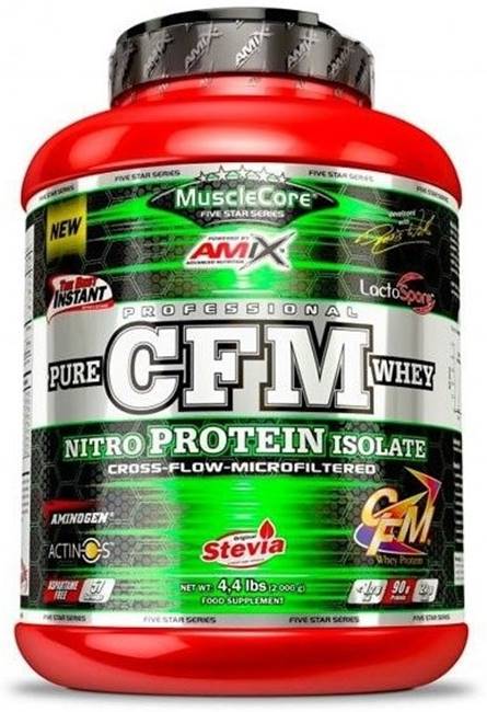 CFM Nitro Protein Isolate, ciocolată dublă, 2000 g, Amix