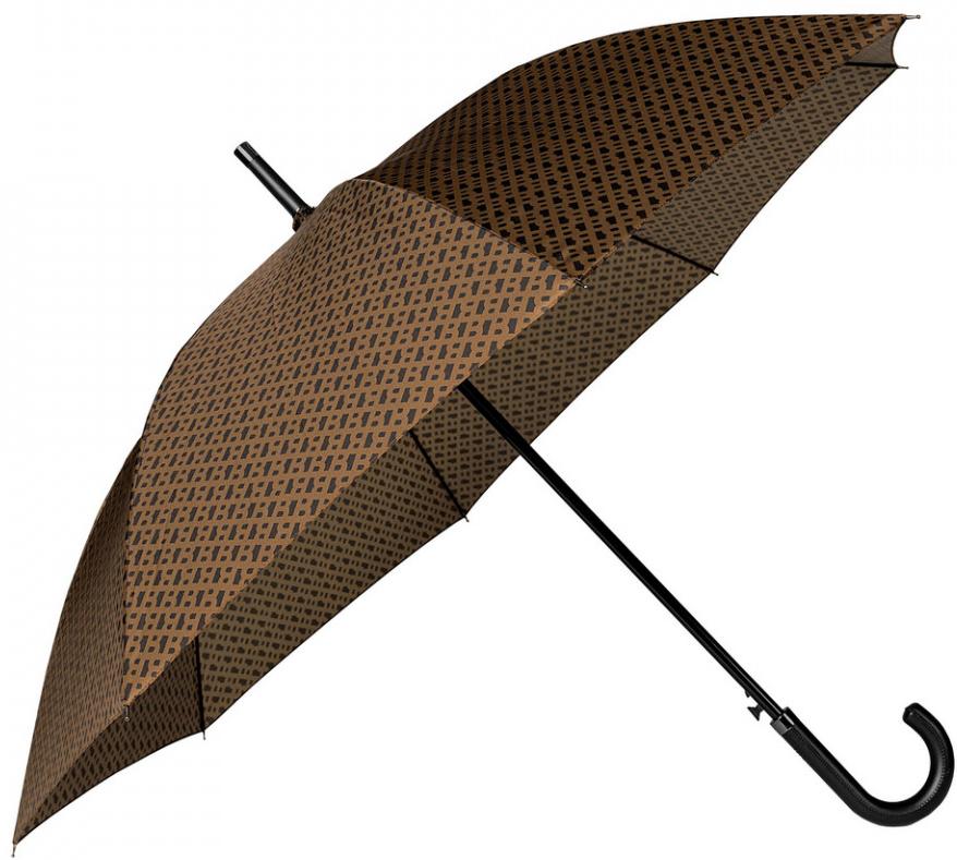 Umbrelă Hugo Boss Monogram - maro