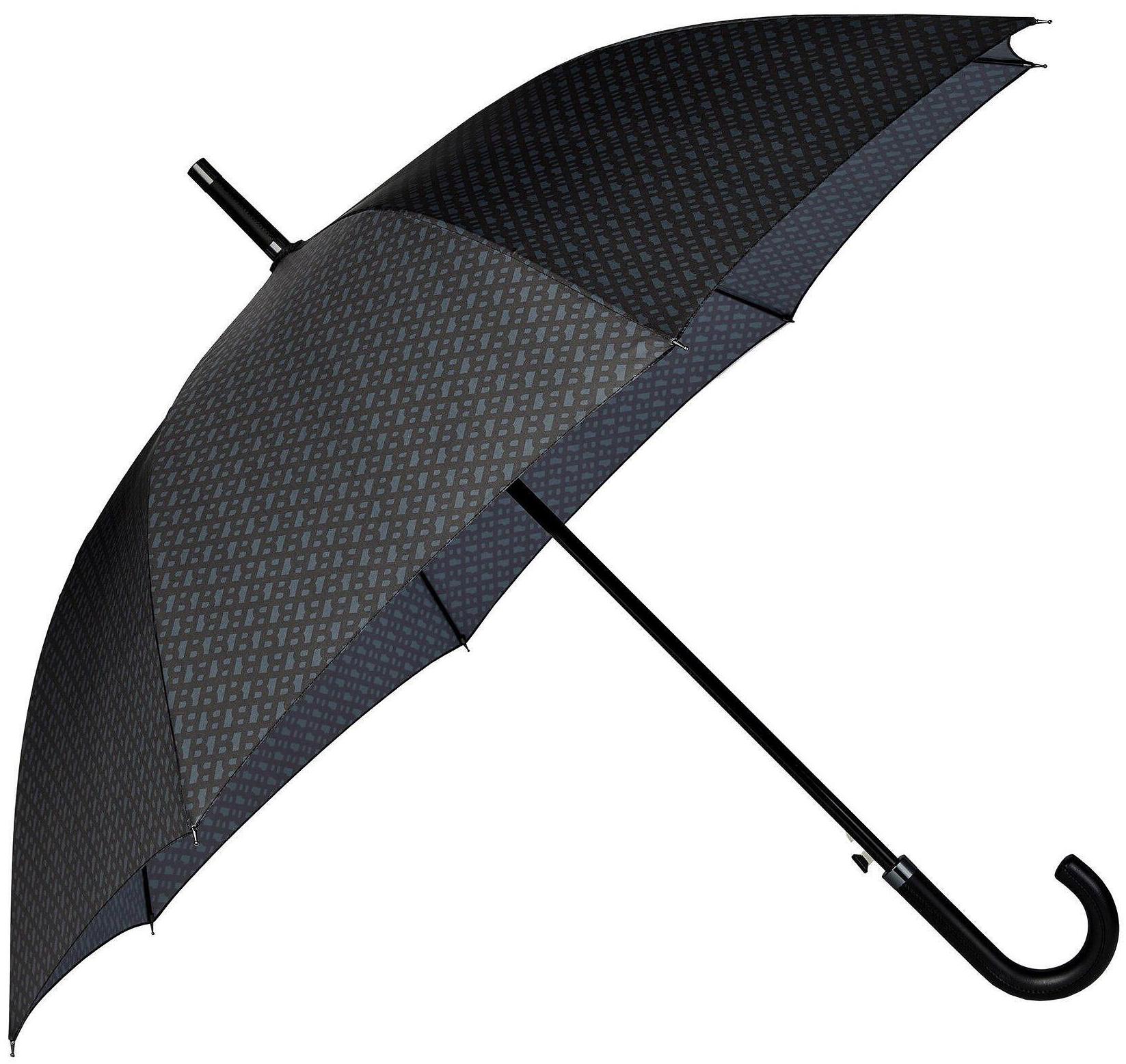 Umbrelă Hugo Boss Monogram - albastru inchis
