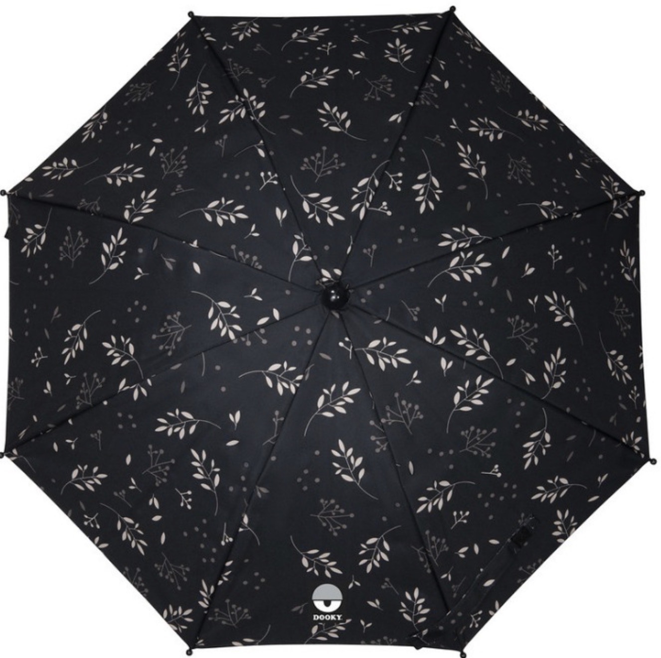 Umbrelă pentru cărucior  cu protecție UV  50+ Dooky - Leave Black