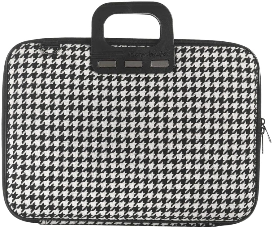 Geantă Bombata - Pied de poule, 16", negru