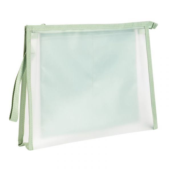 Geantă cu fermoar Deli Jelly & Sunny - Cu trei compartimente, A4, verde
