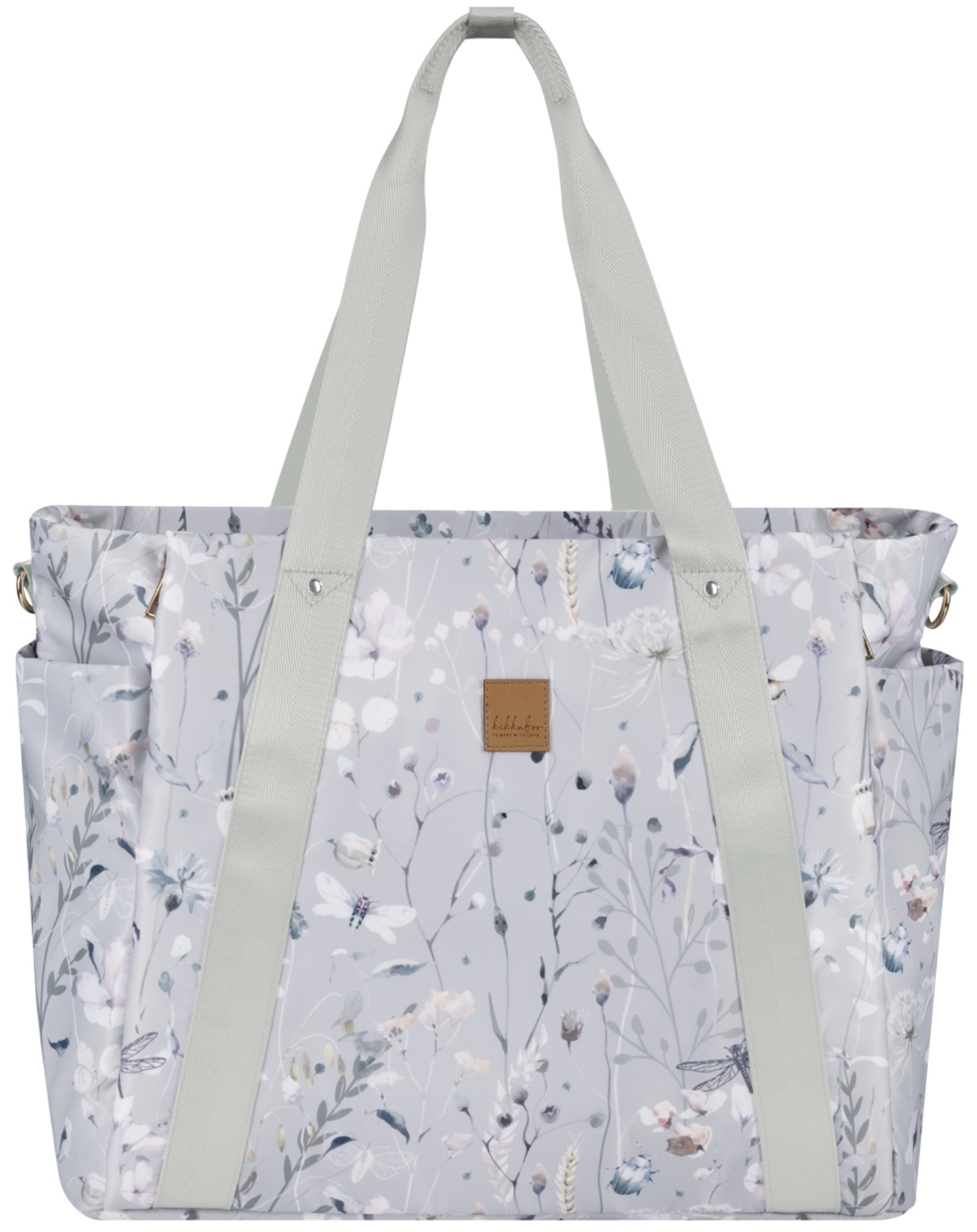 Geantă pentru accesorii bebeluși KikkaBoo Dreamy Fields - Florence, Grey