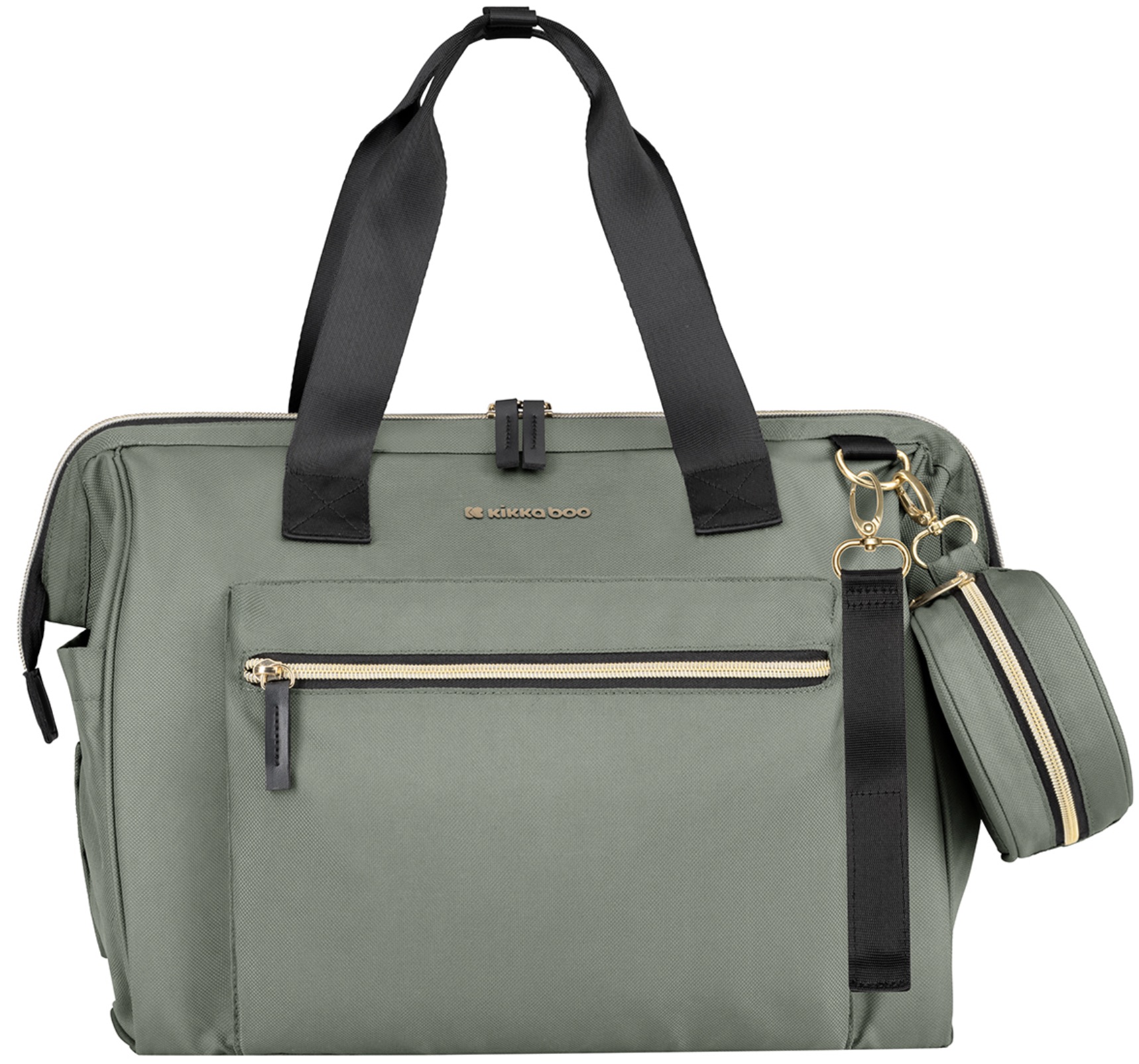Geantă pentru accesorii pentru bebeluși KikkaBoo - Maxi, Army Green