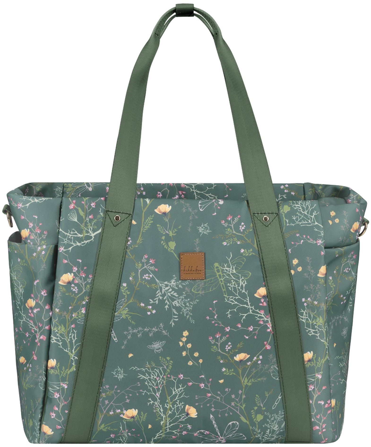Geantă pentru accesorii bebeluși KikkaBoo Secret Garden - Florence, Green