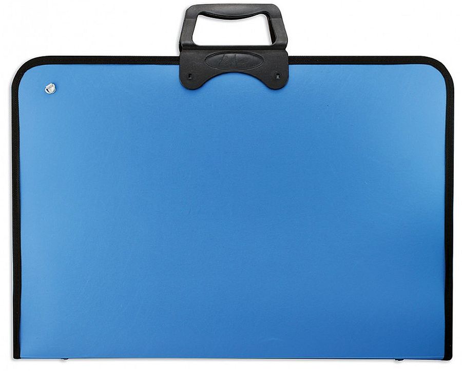 Geantă de desen  Spree Art - Cu fermoar , 37 x 54 cm, albastru