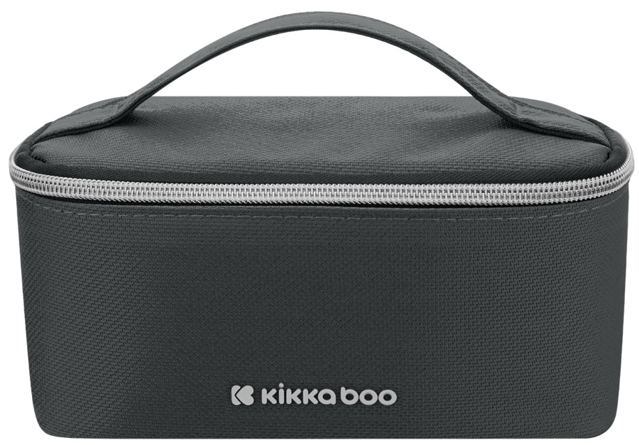Geantă pentru alimente KikkaBoo - Foody, 19 x 10 x 7 cm, Dark Grey