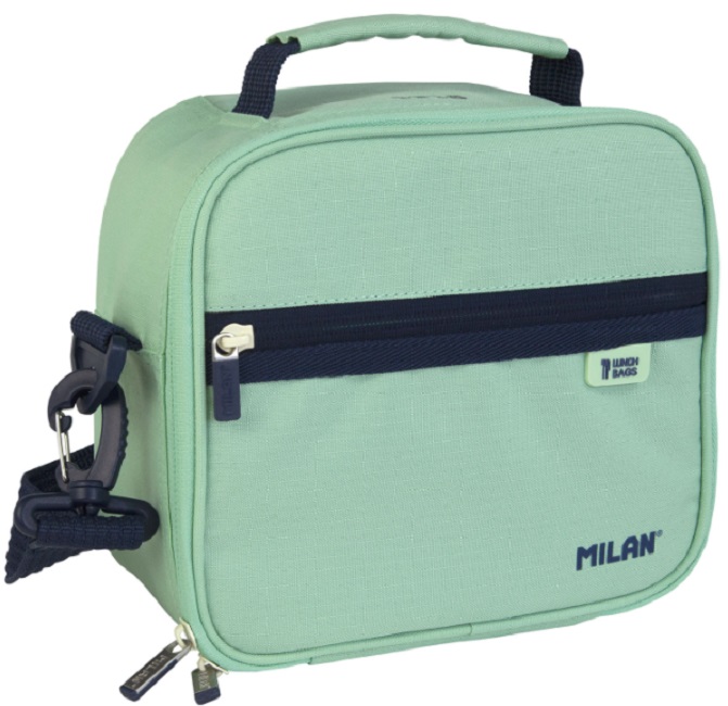 Geantă de prânz Milan 1918 -- cu 3 cutii, verde, 3.5 l