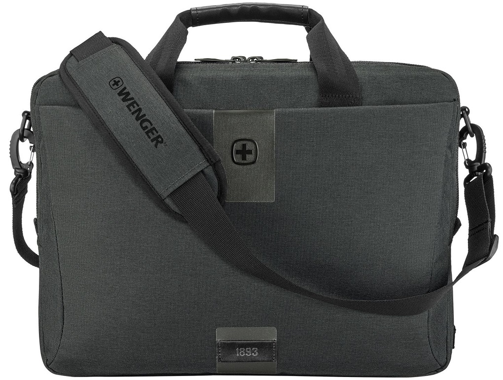 Geanta pentru laptop Wenger - MX Eco Brief, 16", gri închis