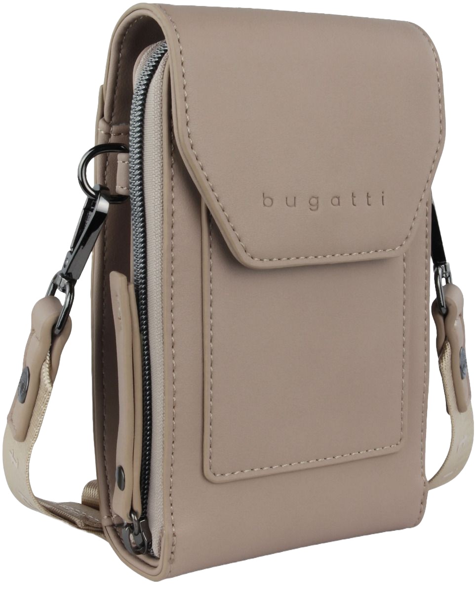 Geantă de umăr Bugatti Almata – Crossbody, cu capac, nisip