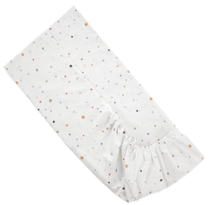 Cearșaf din ranfors cu elastic Lorelli - Happy Friends, 60 x 120 cm, albastru