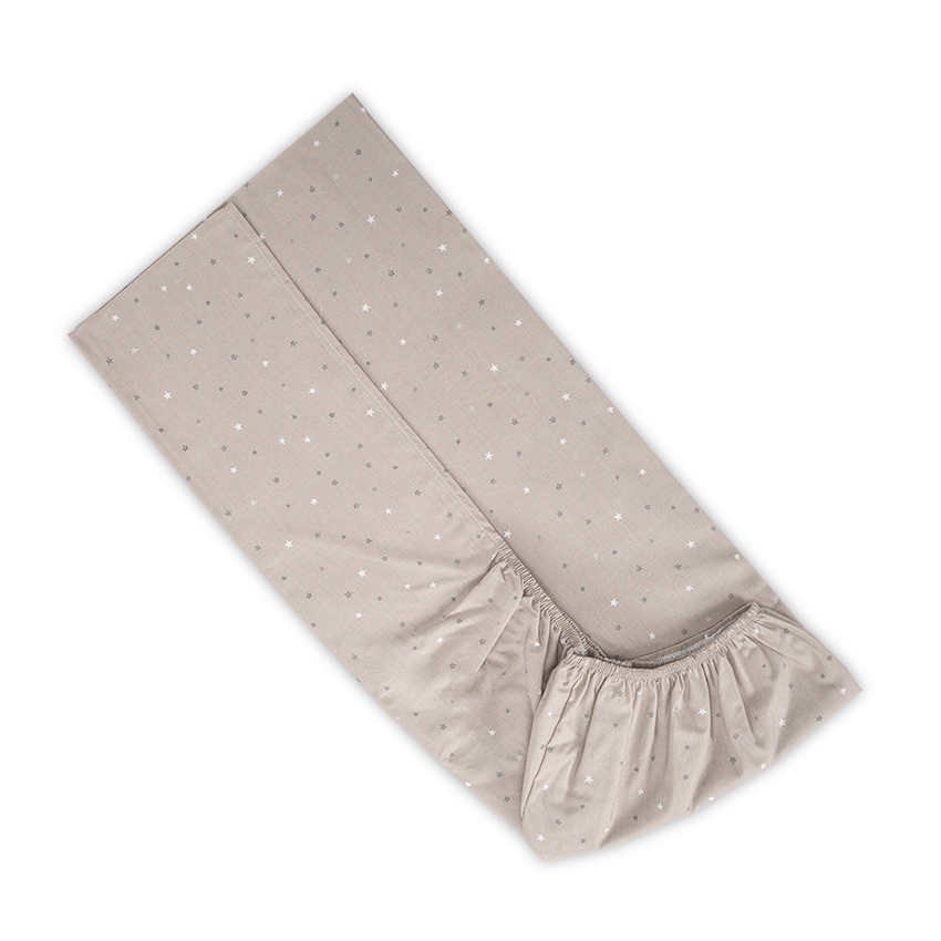 Cearșaf cu elastic Lorelli - 70 x 140 + 15 cm, bej