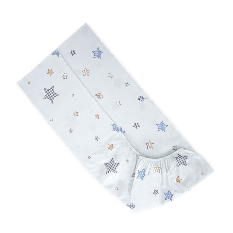 Cearșaf cu elastic Lorelli - 70 x 140 + 15 cm, albastru
