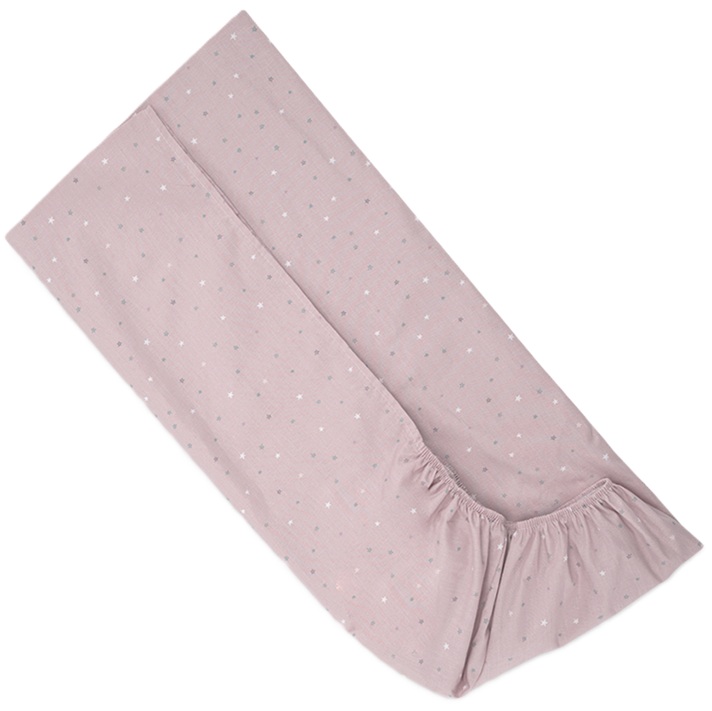 Cearșaf cu elastic Lorelli - Cer, 70 х 140 + 15 cm, trandafir