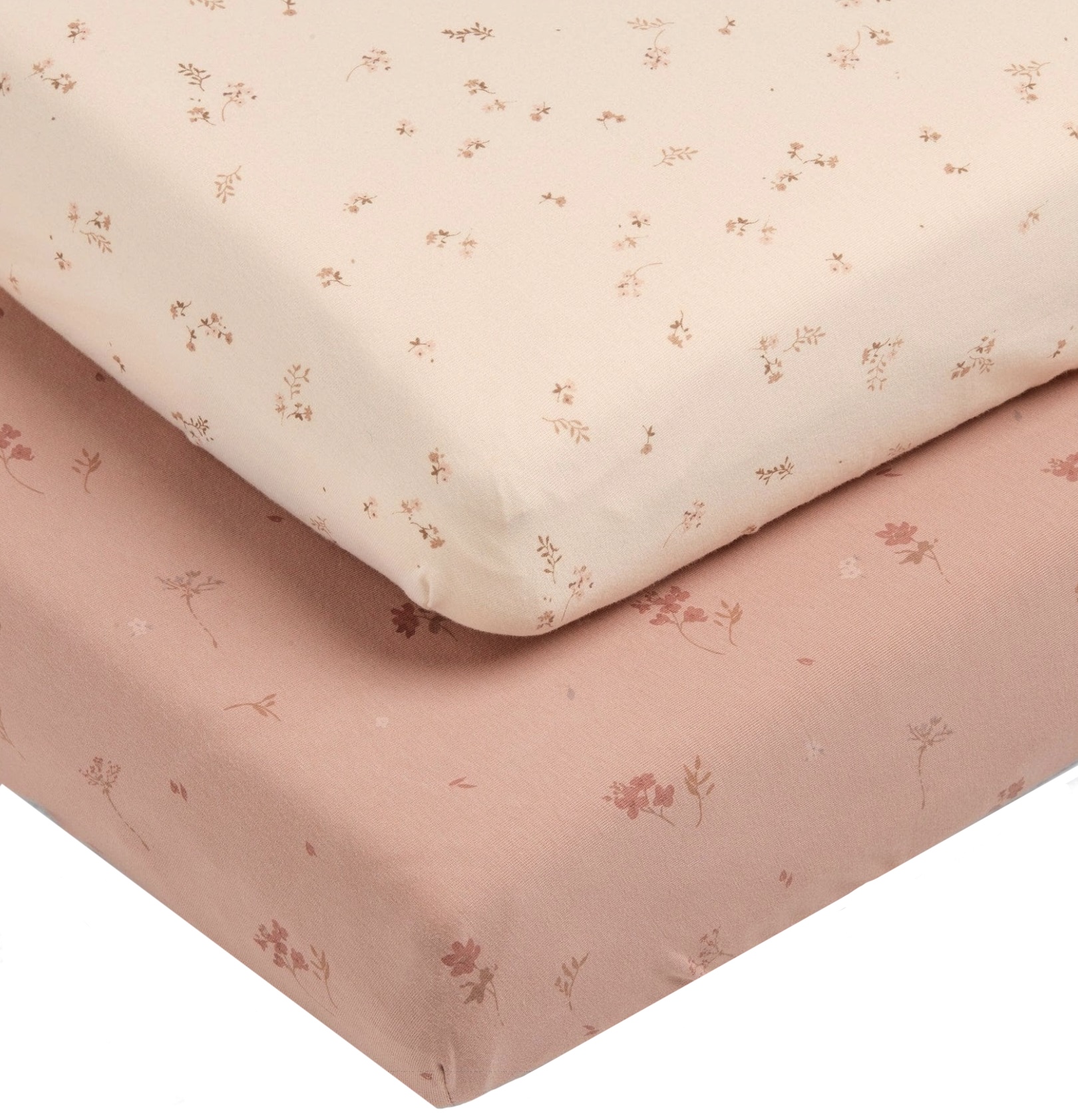 Cearșaf cu elastic Mamas & Papas Welcome to the World - Wildflower, 2 buc, 70 х 142 cm