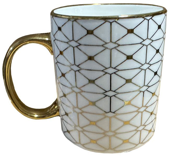 Pahar Maison - Goldie 1, New Bone China, 330 ml