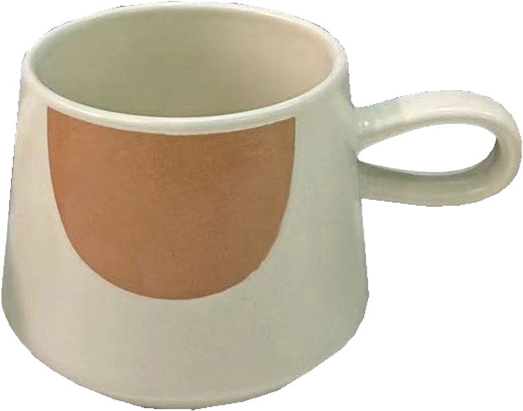 Ceaşcă  Maison - Scandi, New Bone China, 320 ml, alb/bej