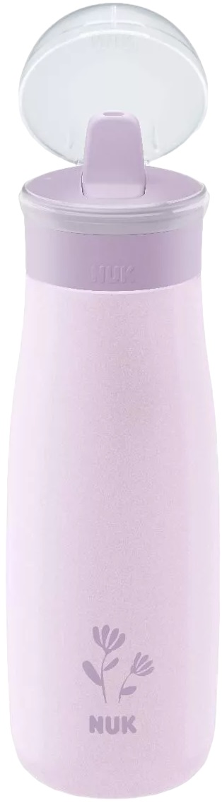 Bol Nuk - Mini-Me Flip Stainless,Floare, 500 ml