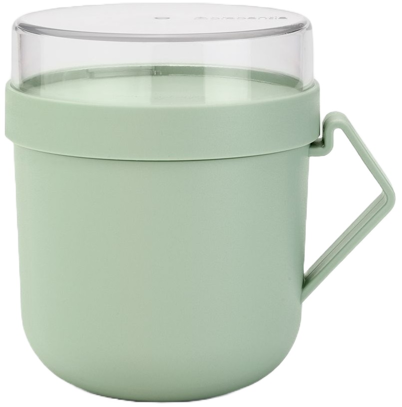 Cană cu capac Brabantia - Make & Take, 600 ml, verde