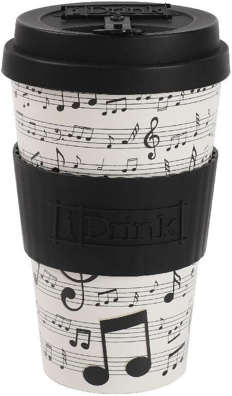Pahar cu capac I-Total Music - 435 ml