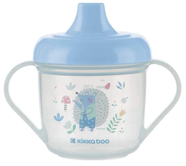 Cană cu cioc tare  KikkaBoo - Forest Party, Blue, 150 ml