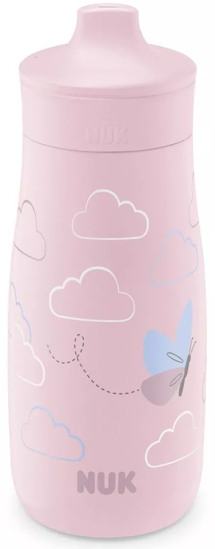 Cană cu cioc tare NUK - Mini-Mi, PP, 300 ml, Butterfly