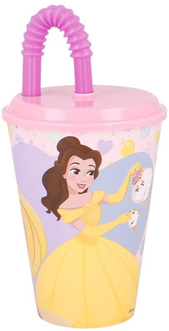 Cană cu pai Stor Disney Princess - 430 ml