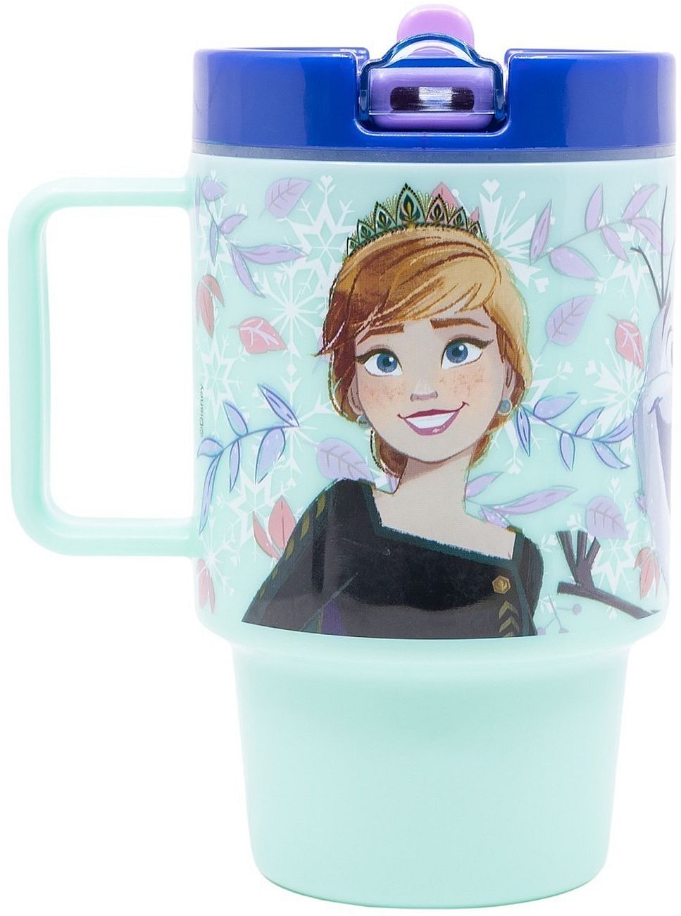 Cană cu pai Stor Frozen - Snowy Tale, 530 ml