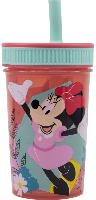 Pahar cu pai  Stor Minnie Mouse - Being More Minnie, 465 ml