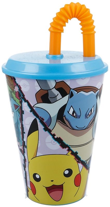 Cană cu pai Stor Pokemon - Distorsion, 430 ml