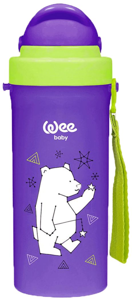 O ceașcă cu un pai Wee Baby - violet