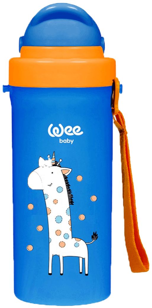 O ceașcă cu un pai Wee Baby - albastru