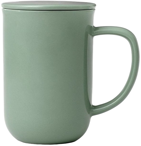 Ceașcă de ceai cu strecurătoare Viva Scandinavia - Minima Stone Green, 500 ml