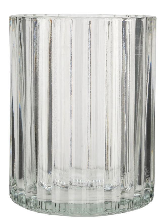 Pahar pentru periuțe de dinți Estia - Alivio, 7.8 х 7. 8 x 10 cm, transparent